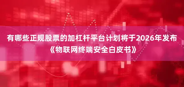 有哪些正规股票的加杠杆平台计划将于2026年发布《物联网终端安全白皮书》