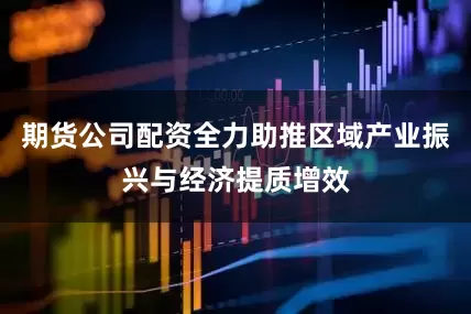 期货公司配资全力助推区域产业振兴与经济提质增效